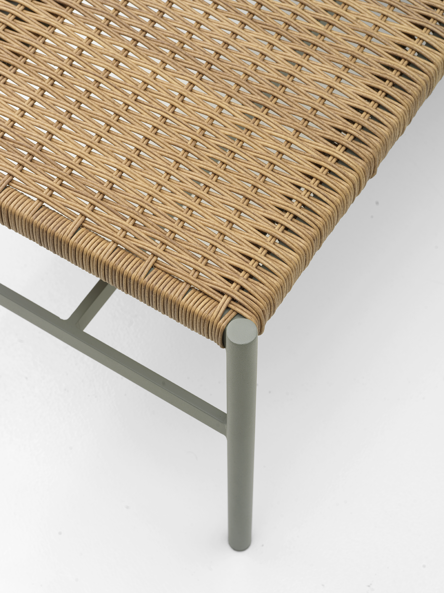 DK bänk Dusty Green/Natur