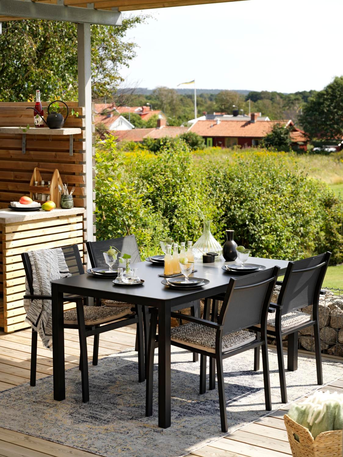 Amarante matta Ljusblå/grå