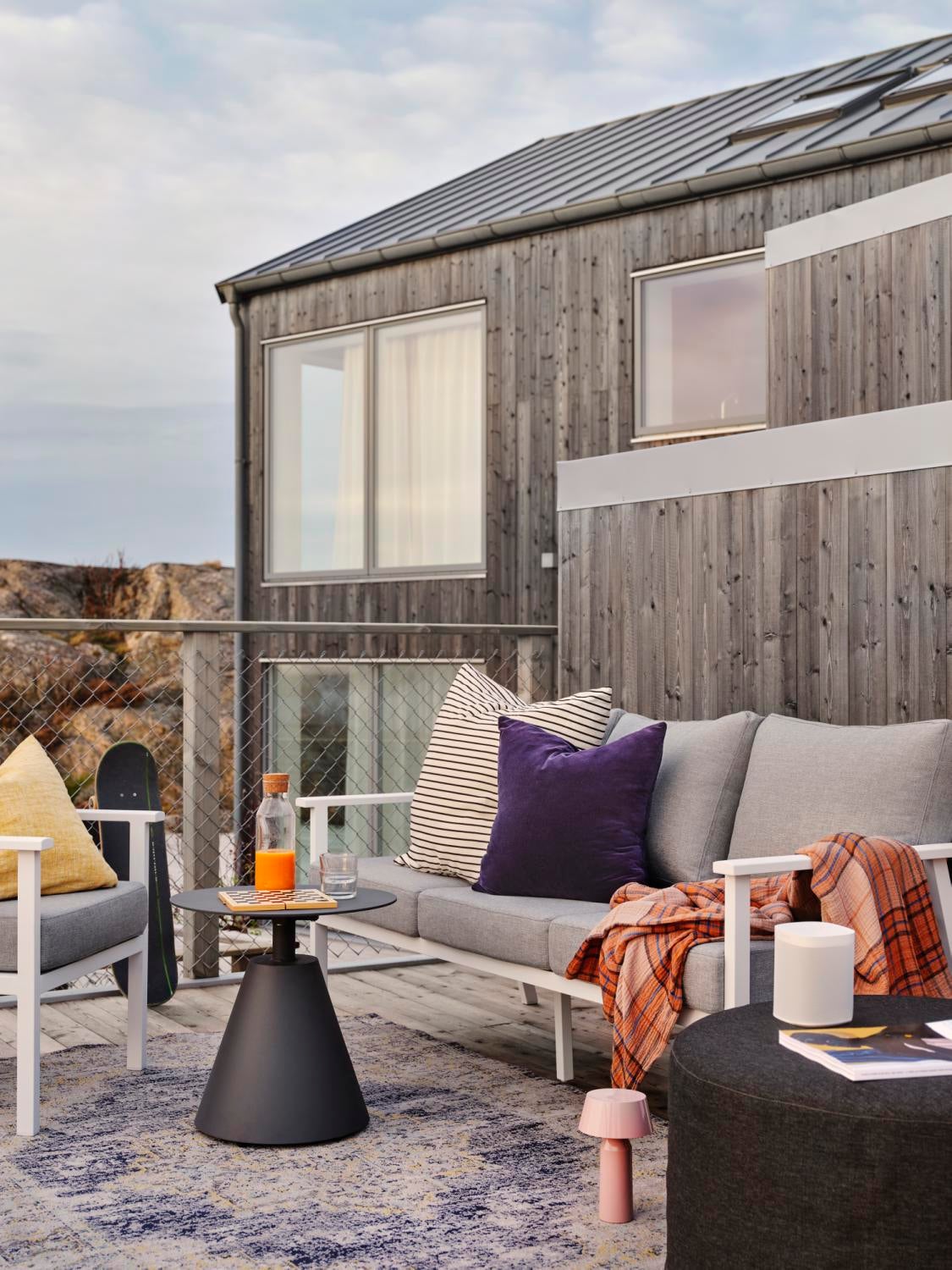 Amarante matta Ljusblå/grå