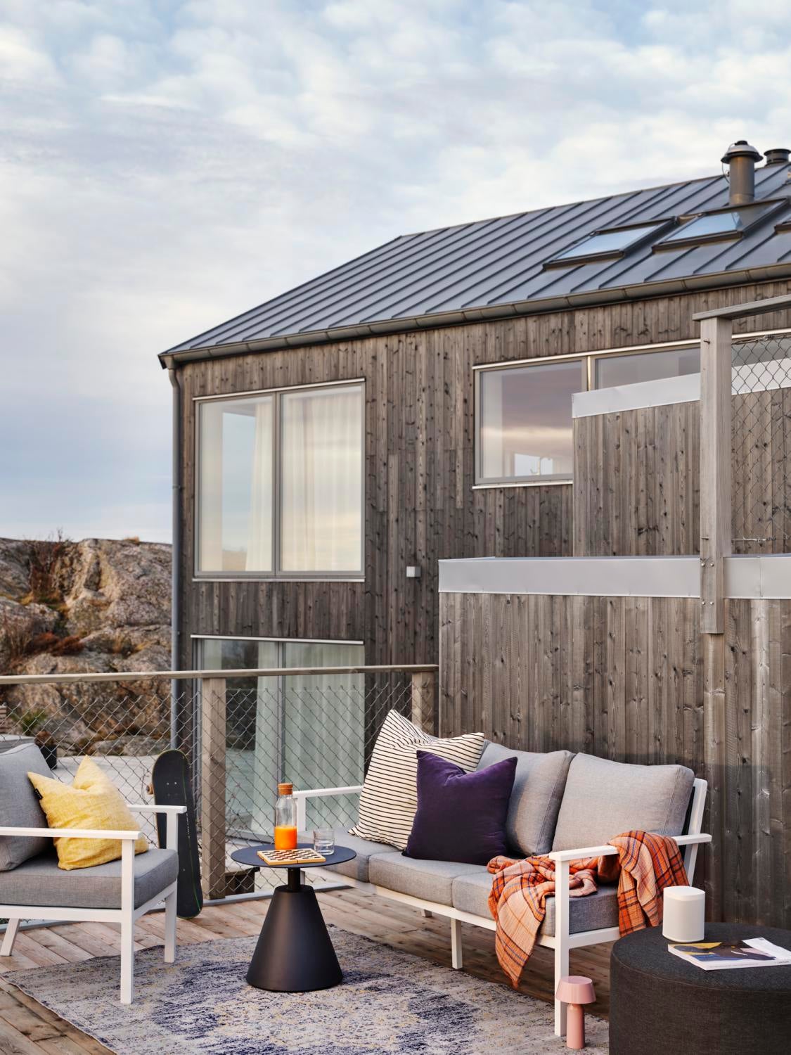 Amarante matta Ljusblå/grå