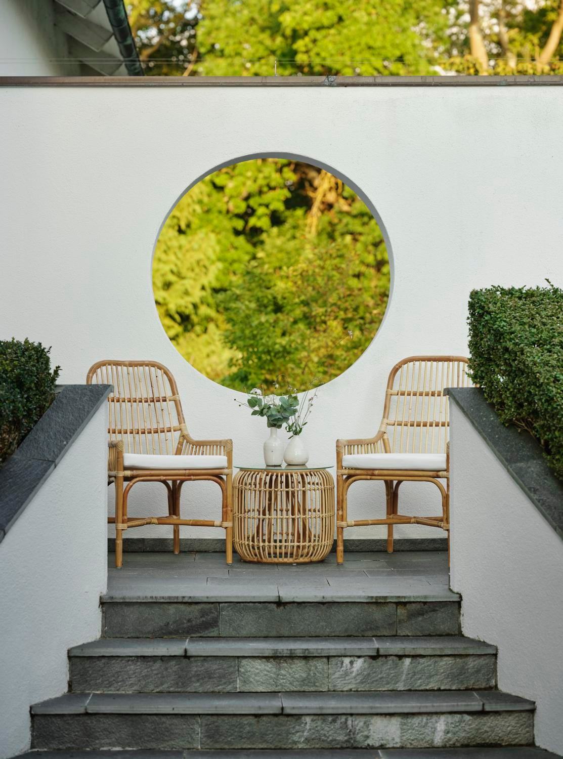 Vallda matstol Natur/vit