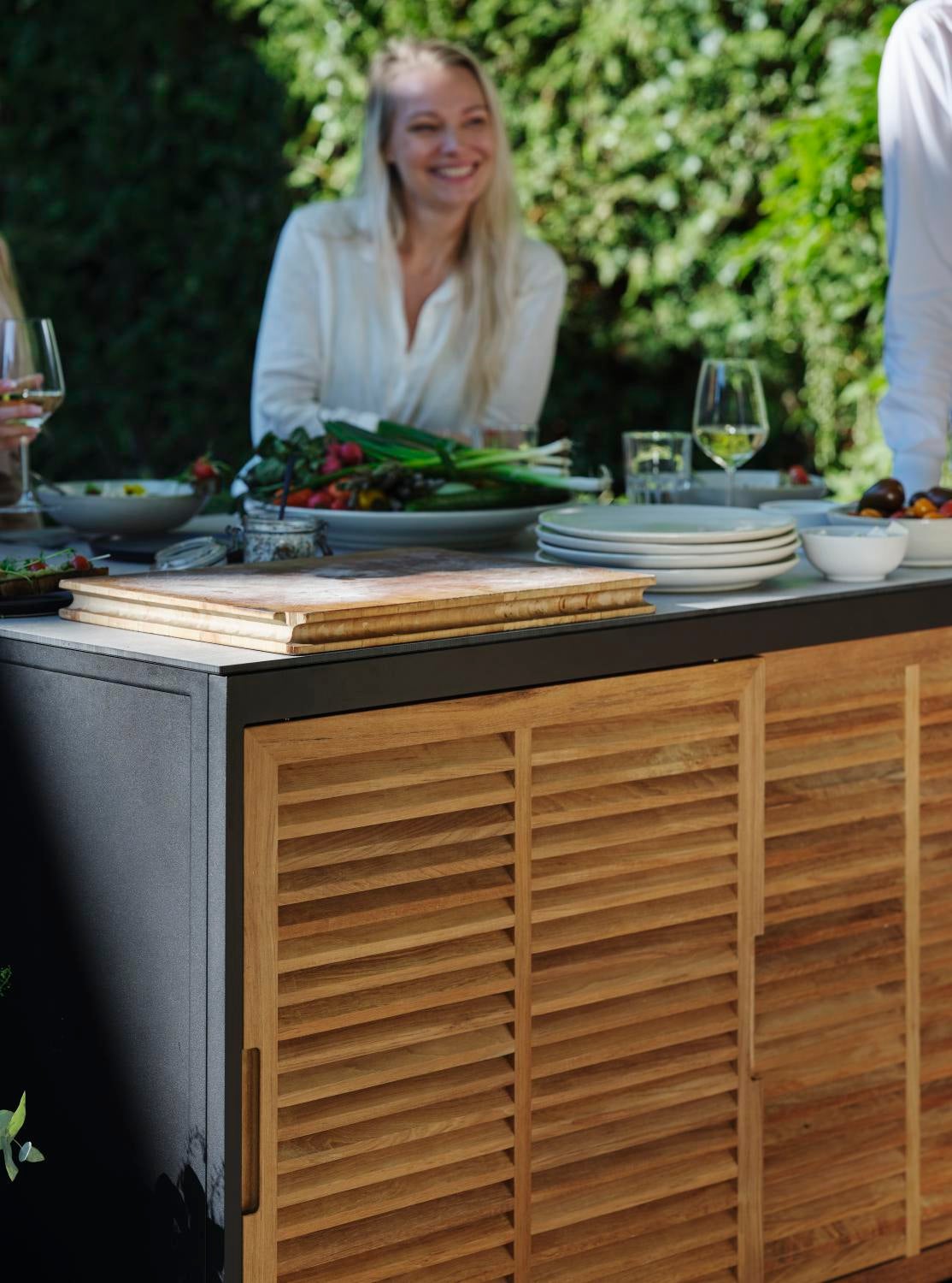 Fornax utekök Svart/teak
