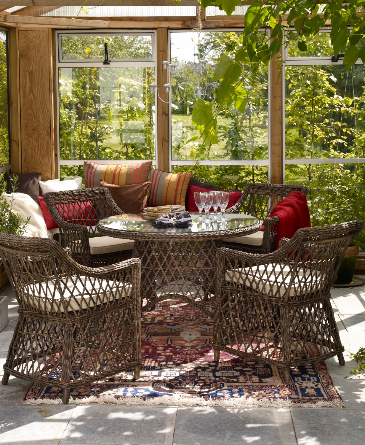 Beatrice karmstol Brun/beige