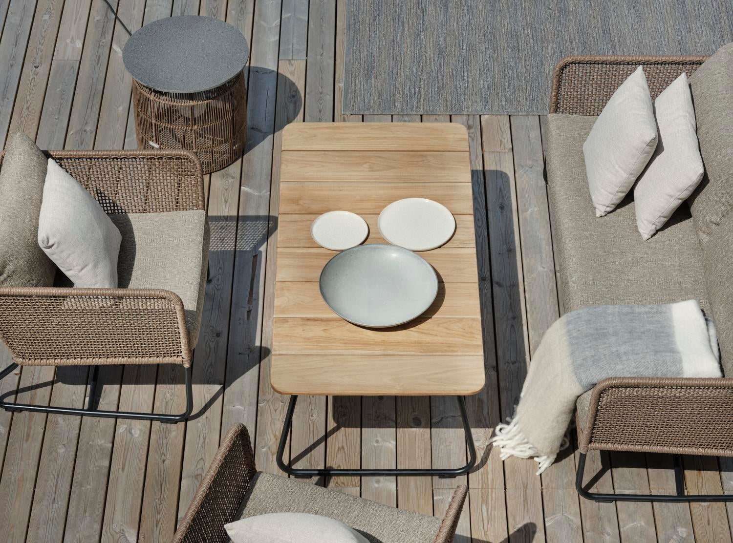 Nolli soffbord Svart/teak