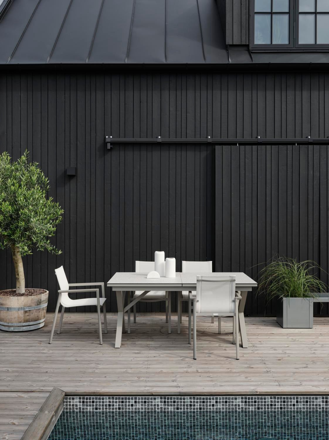 Hillmond matbord Khaki/Terrazzo