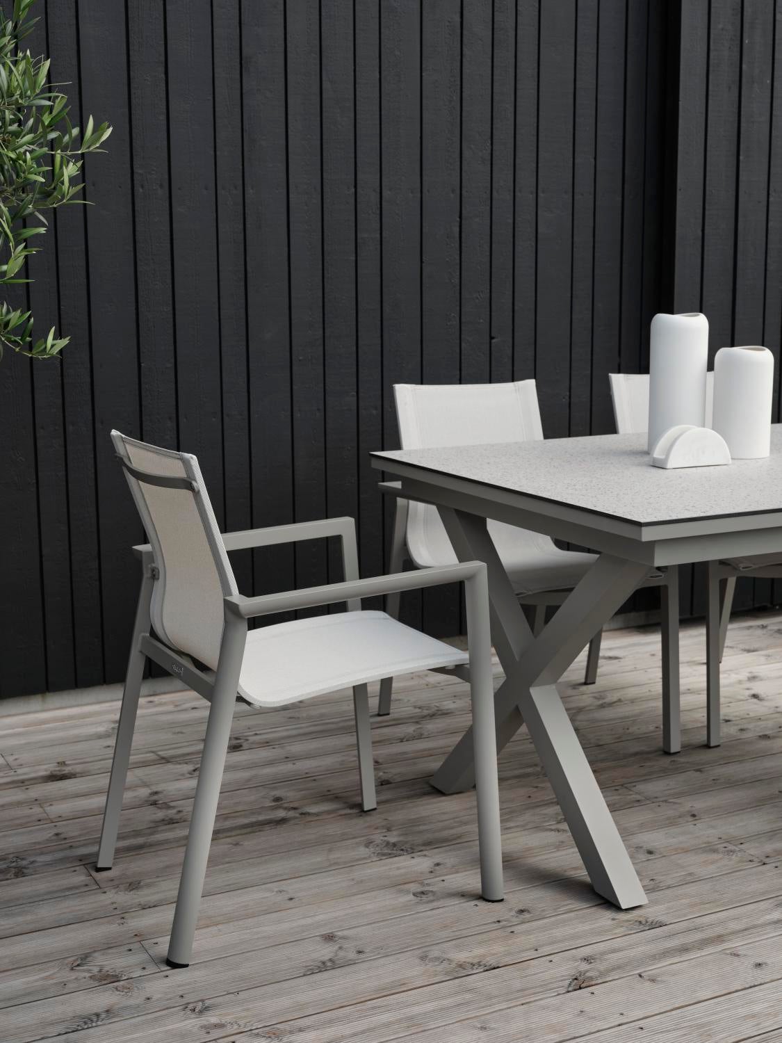 Hillmond matbord Khaki/Terrazzo
