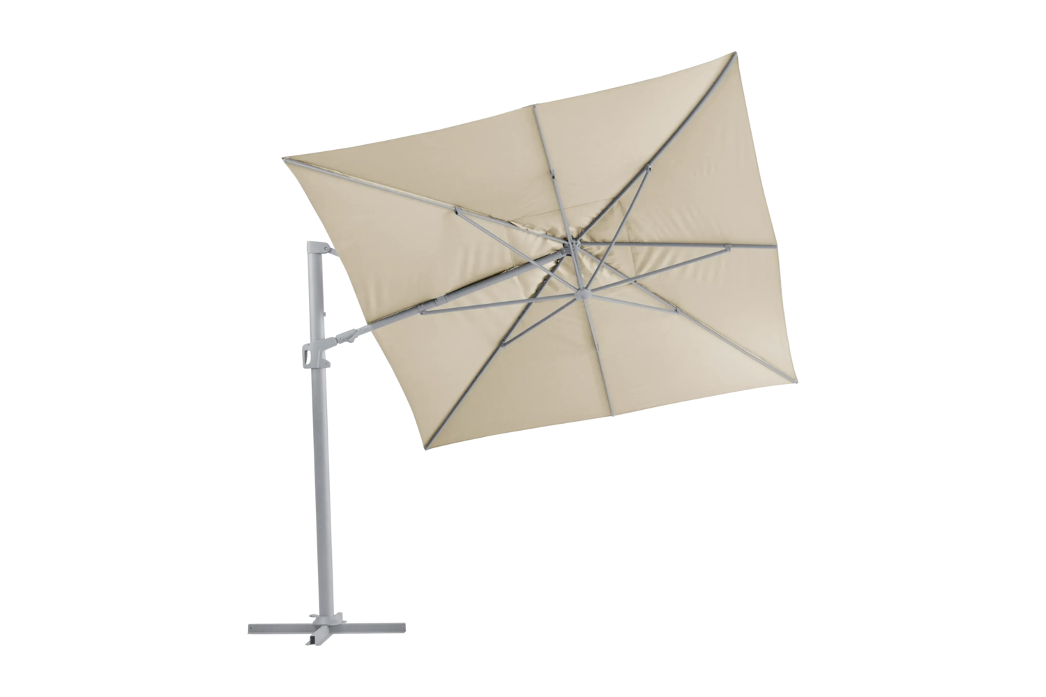 Vinovo frihängande parasoll Khaki/Light Grey
