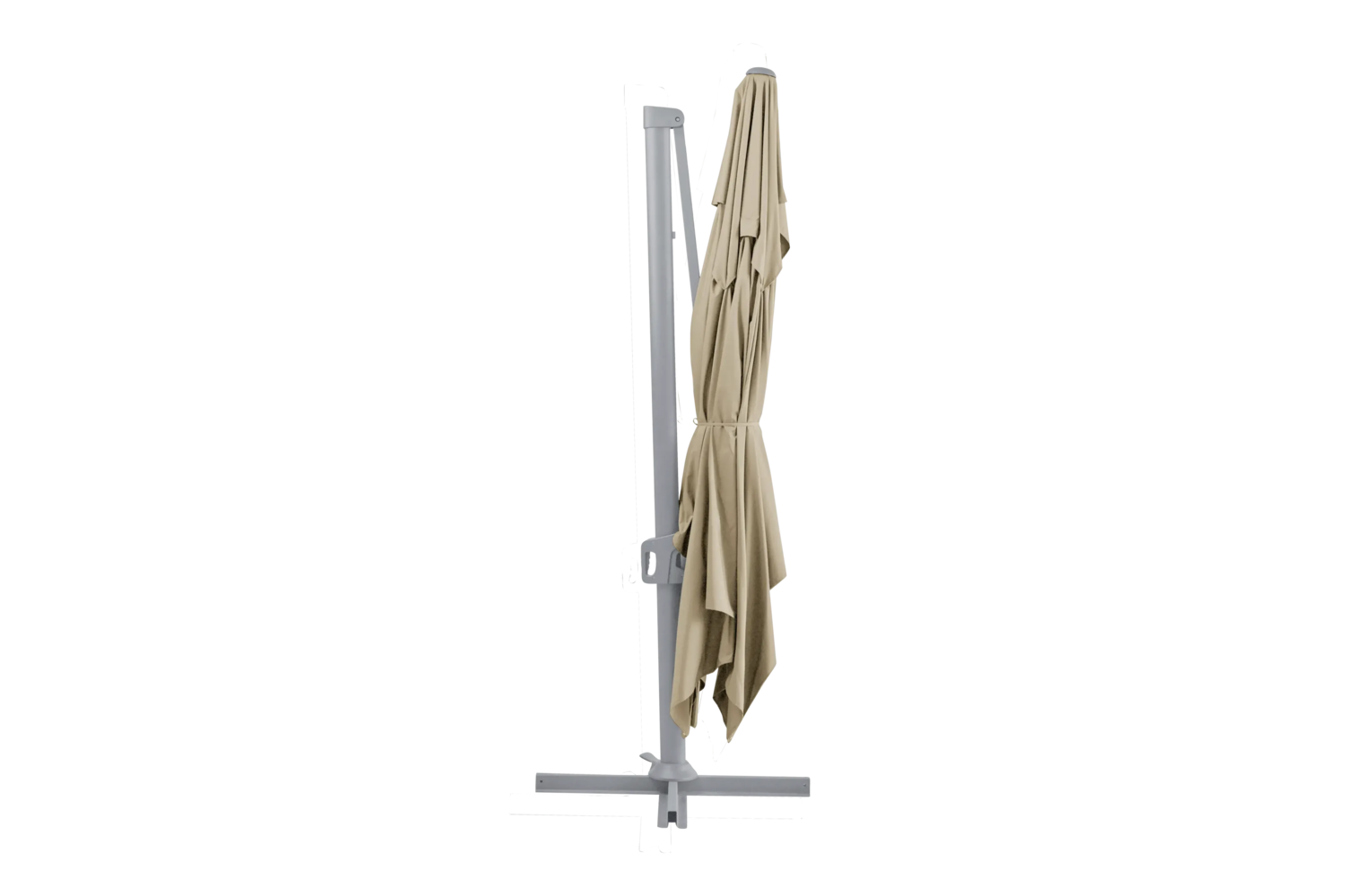 Vinovo frihängande parasoll Khaki/Light Grey