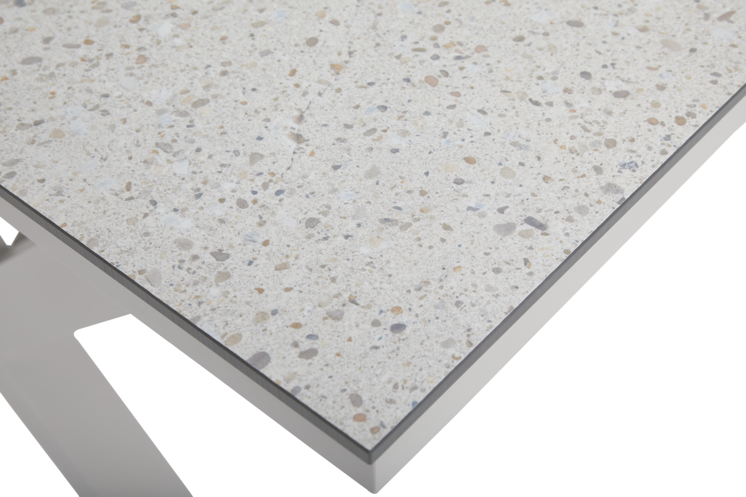 Hillmond matbord Khaki/Terrazzo