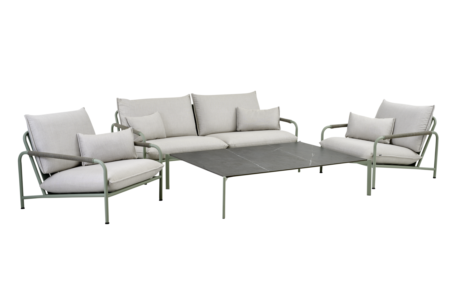 Lerberget 2,5-sits soffa Dusty Green/ash