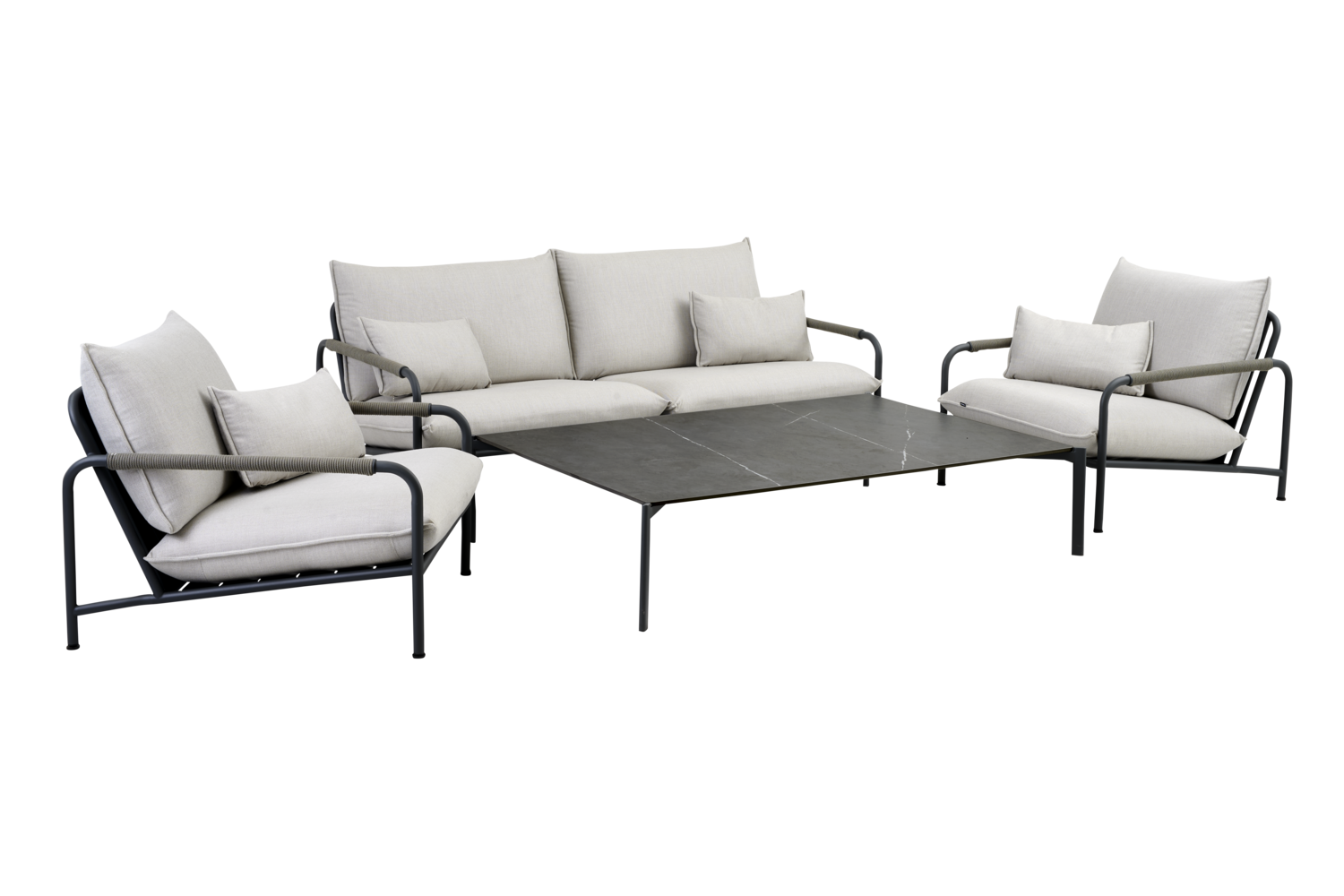 Lerberget 2,5-sits soffa Antracit/Ash