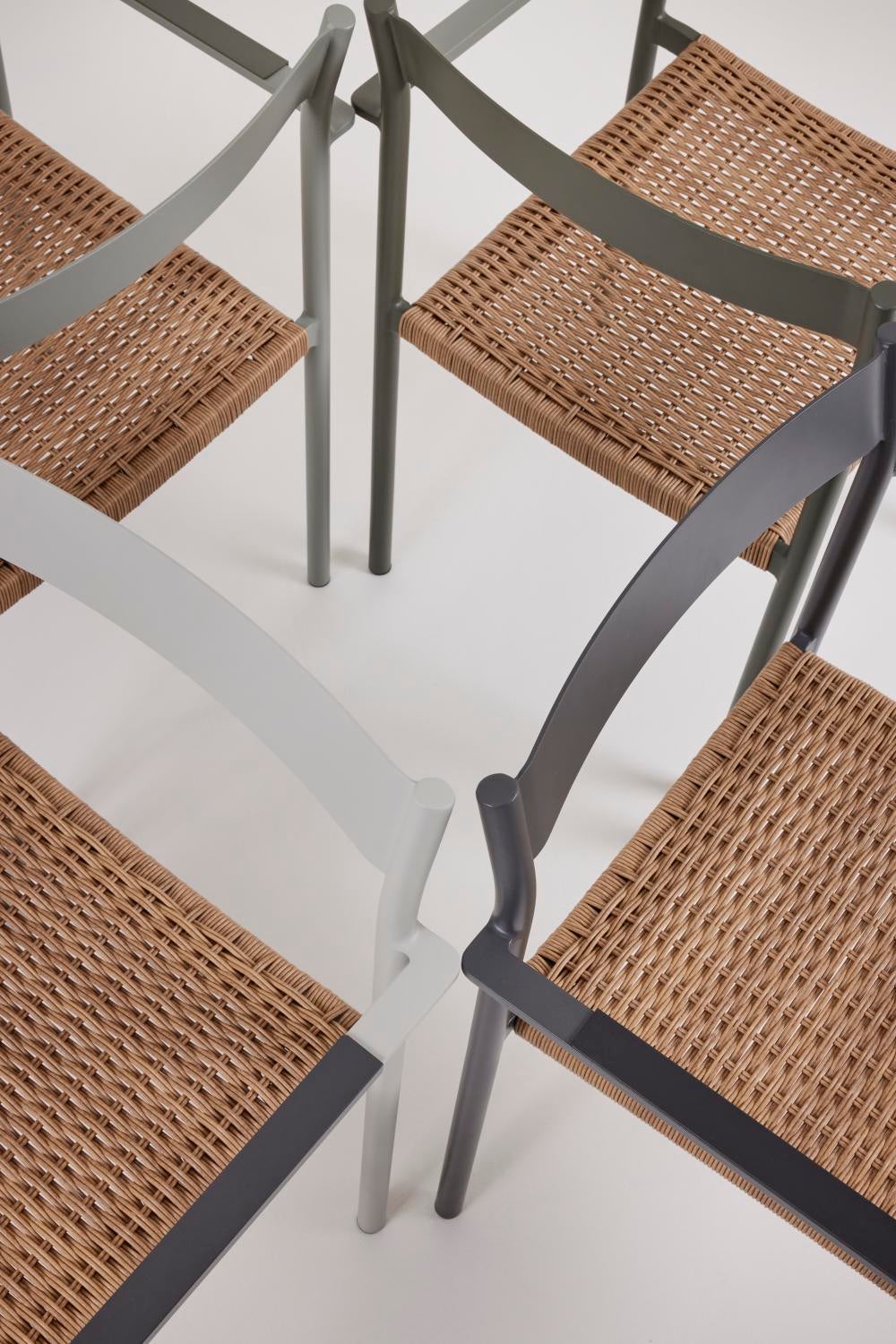 DK matstol Light Grey/Natur