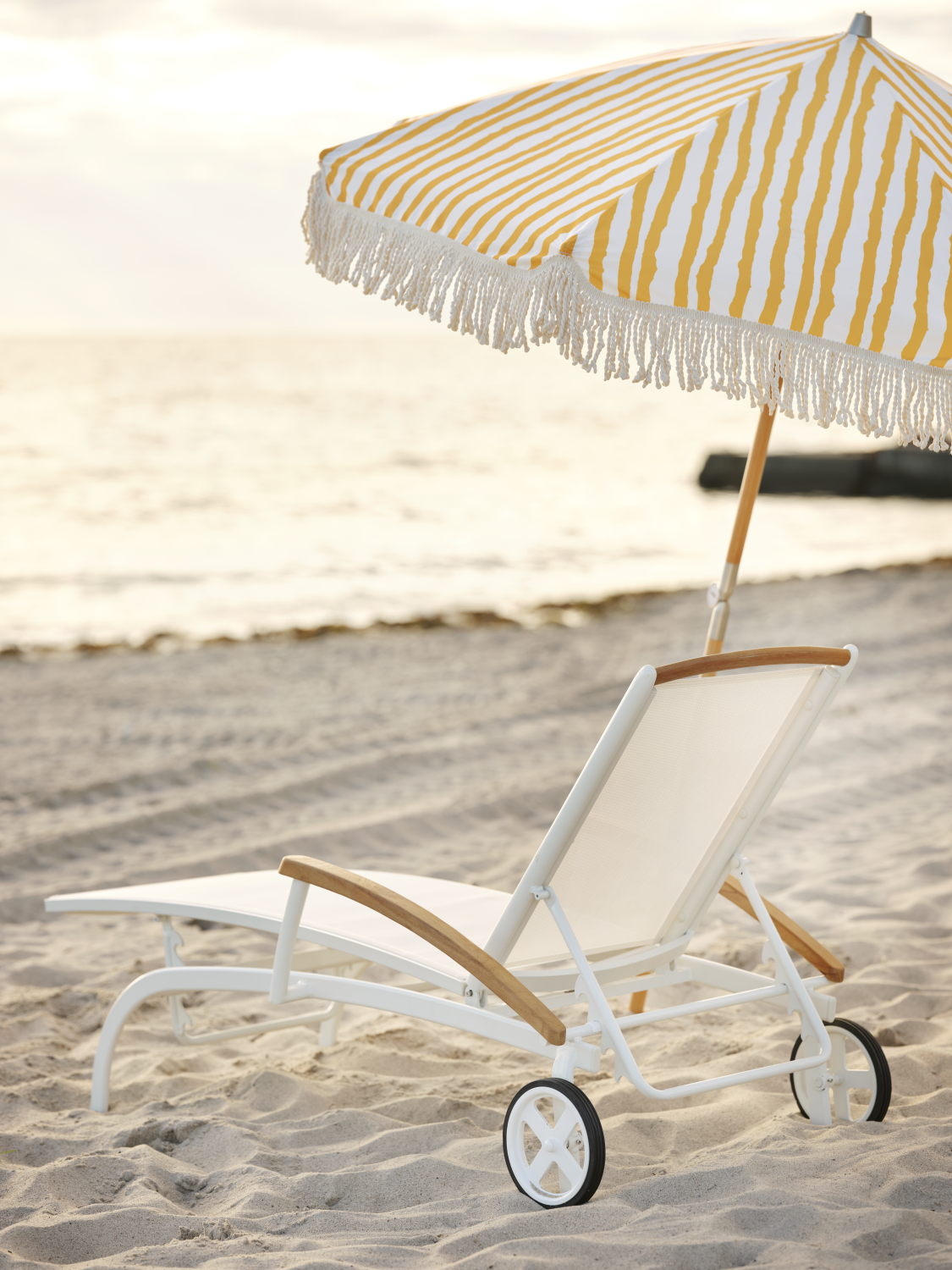 Gatsby parasoll Yellow Stripe
