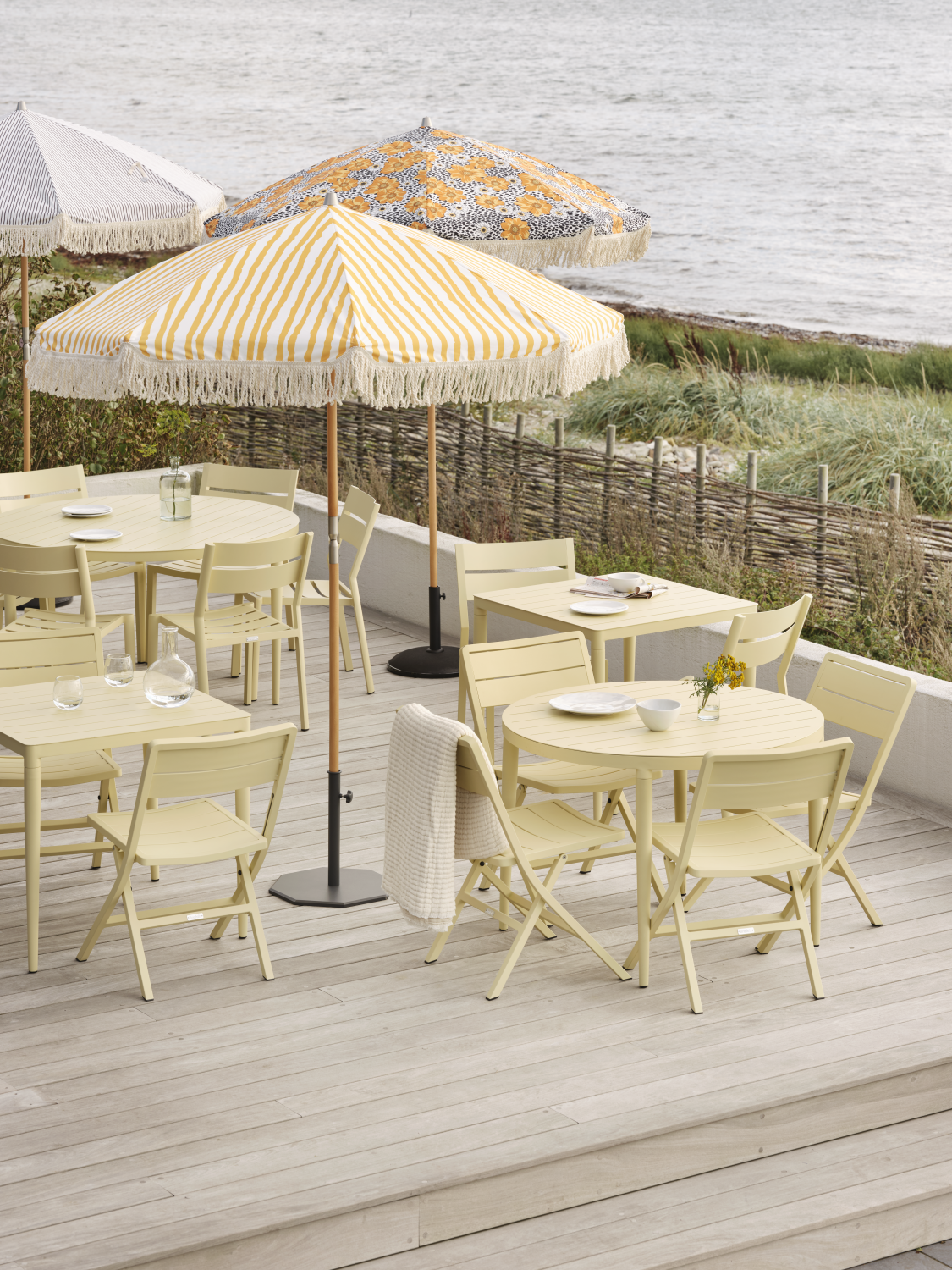 Gatsby parasoll Yellow Stripe