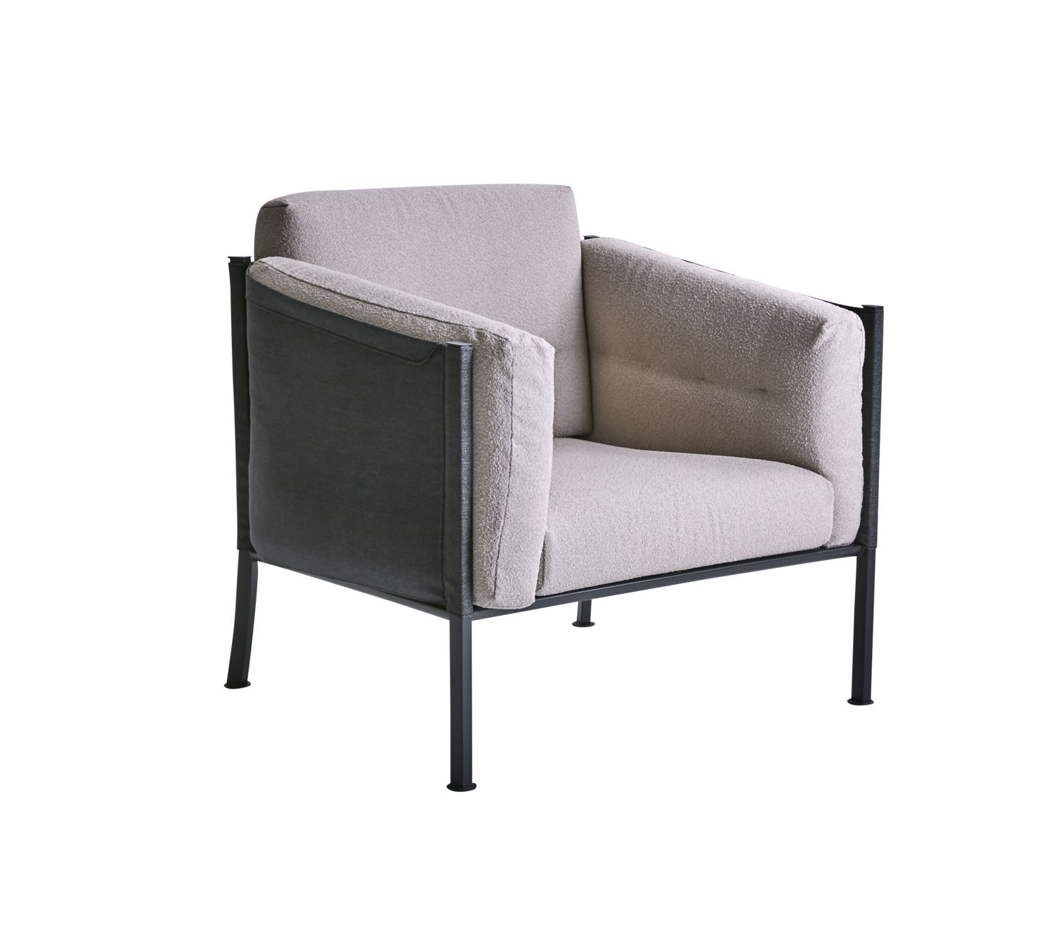 Delux fåtölj Black/Teddy Beige
