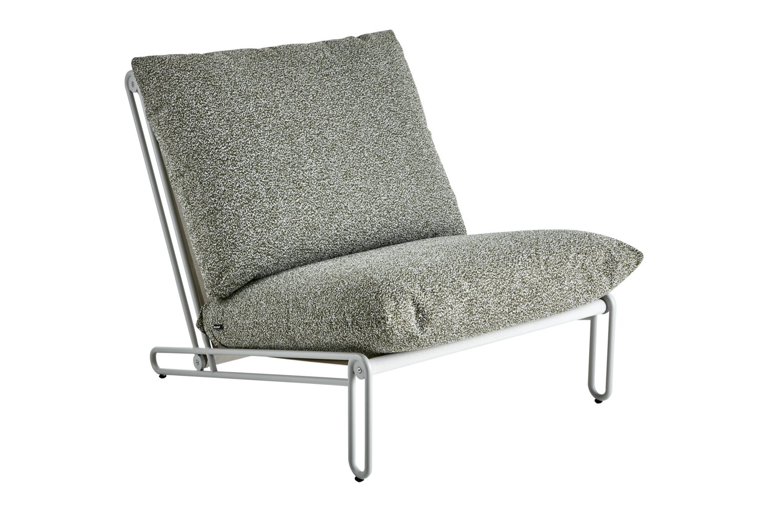 Blixt loungefåtölj Light Grey/Teddy Verde