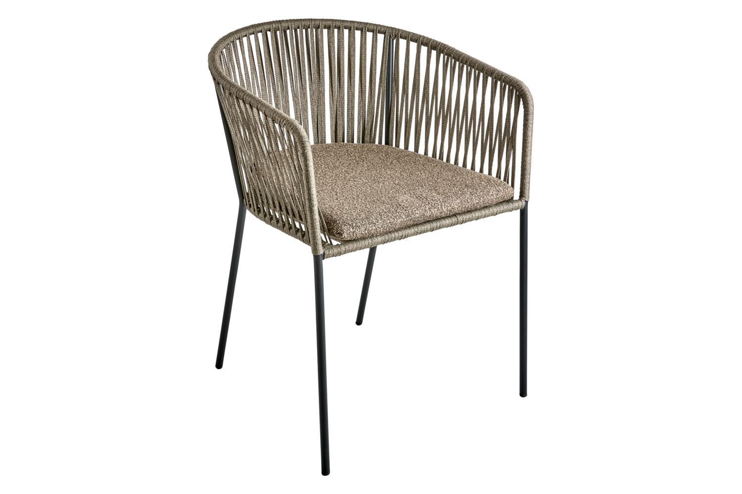 Piatto karmstol Svart/Raw Peanut