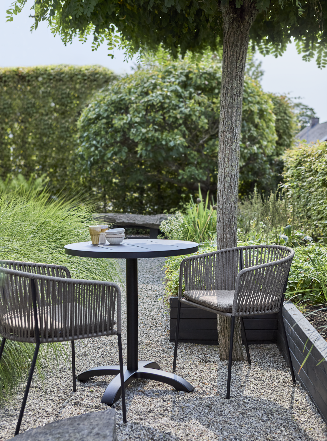 Piatto karmstol Svart/Raw Peanut