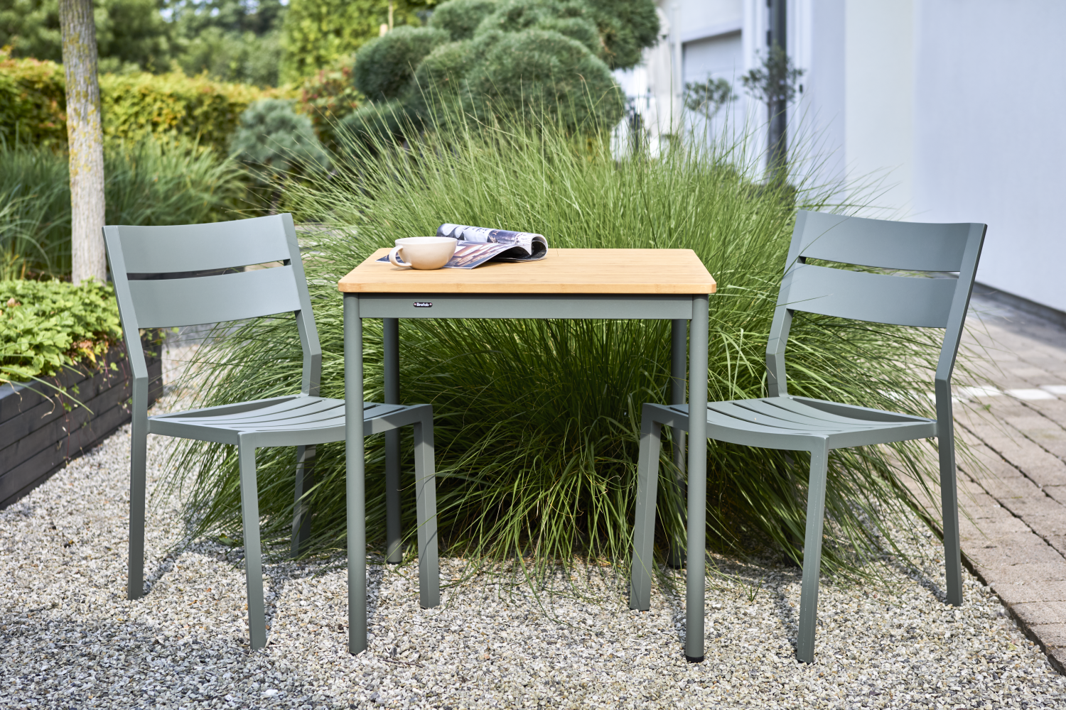Nox cafébord Nordic Green/Bambu