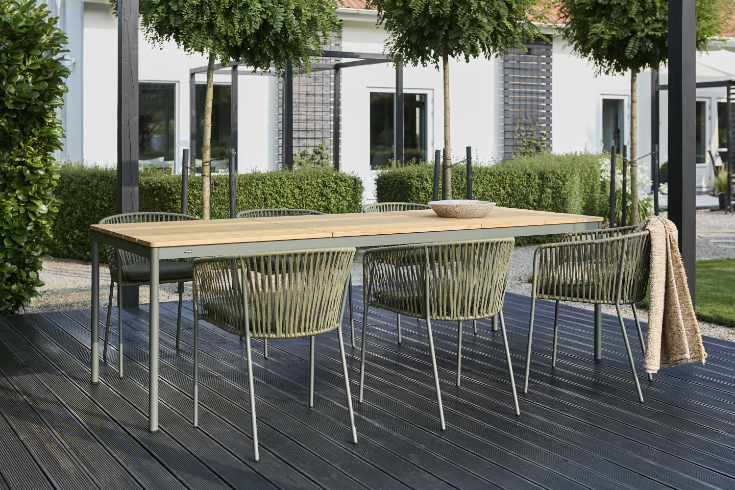 Nox matbord Nordic Green/Bambu