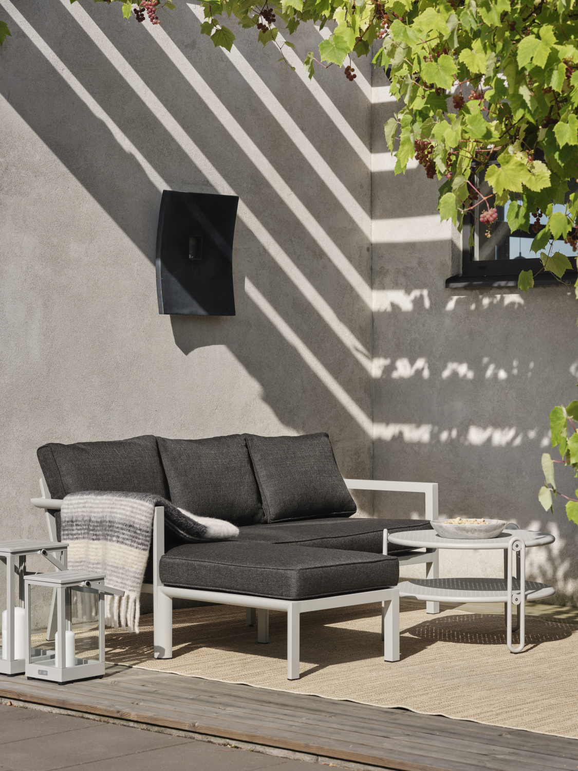 Delia divansoffa Light Grey/Nearly Black