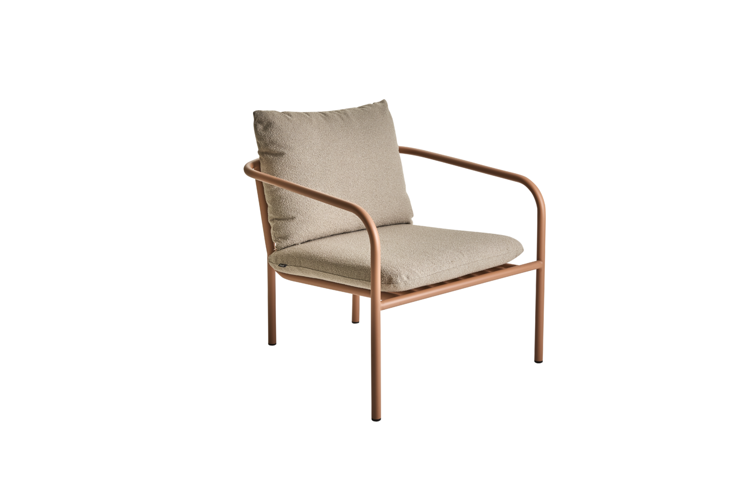 Bendt fåtölj Peach/Teddy Beige