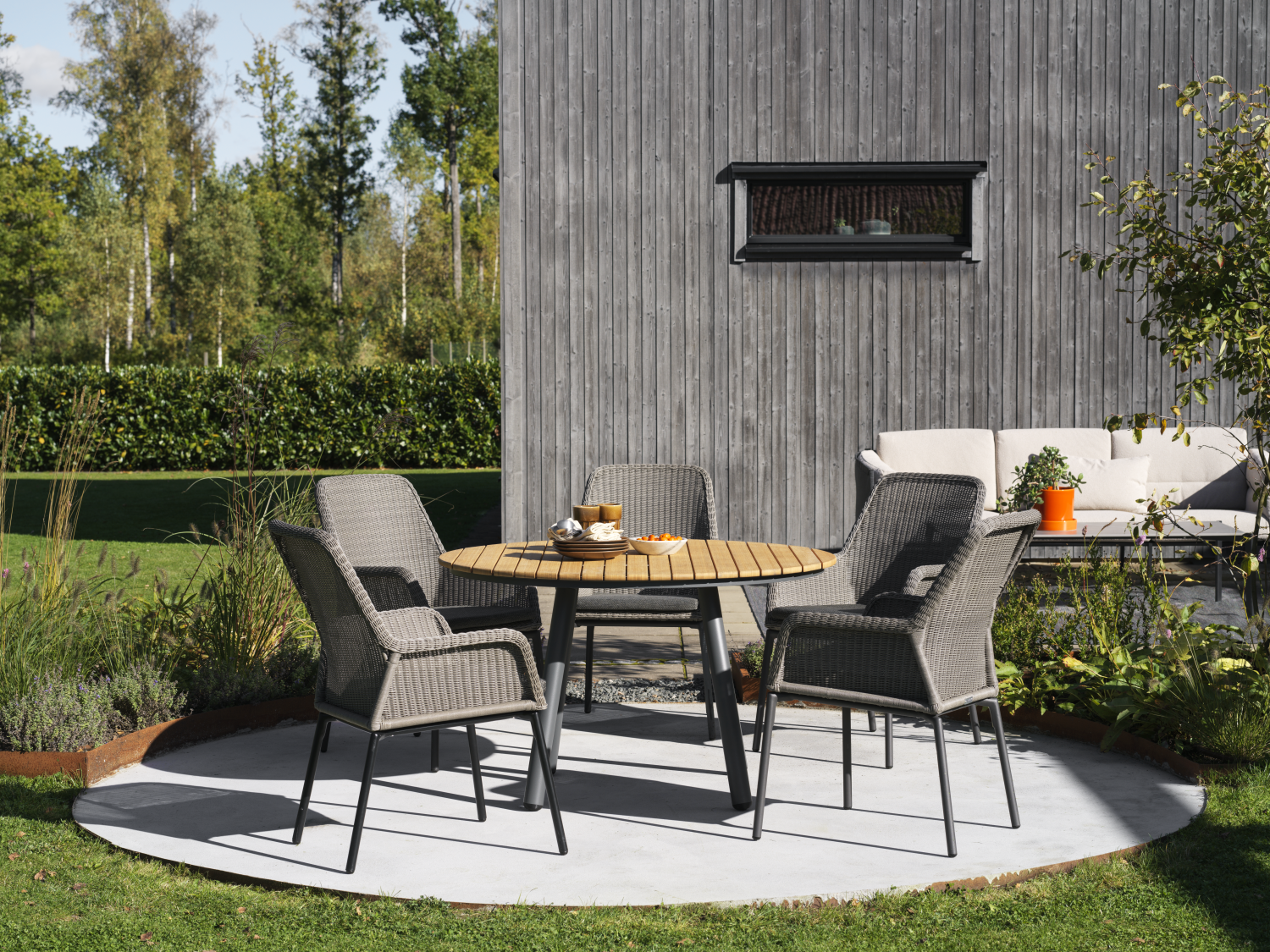 Bam Bo matbord Antracit/Bambu