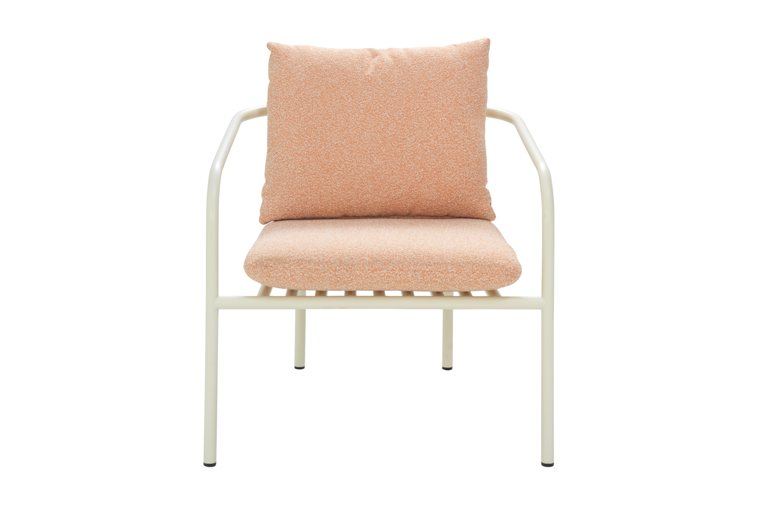 Bendt fåtölj Pearl White/Teddy Orange
