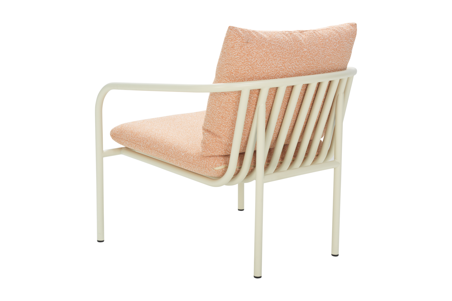 Bendt fåtölj Pearl White/Teddy Orange