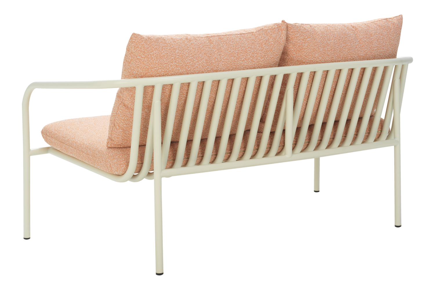 Bendt 2-sitssoffa Pearl White/Teddy Orange