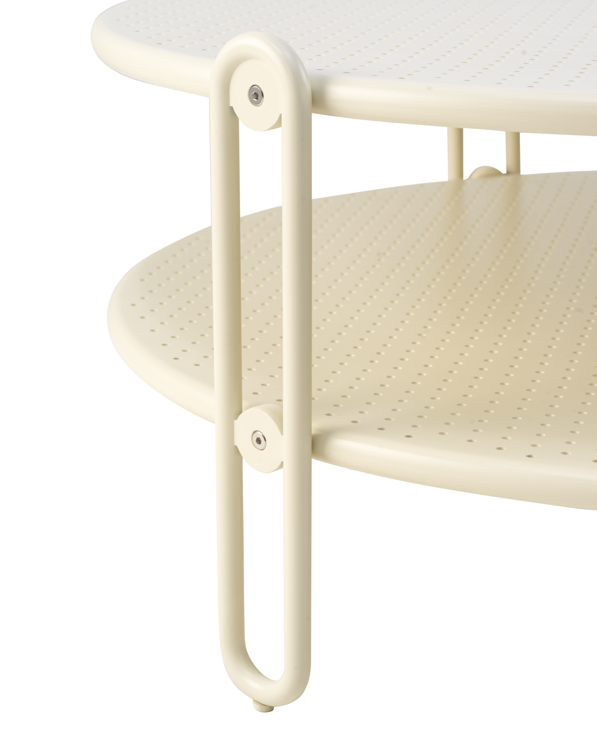 Blixt soffbord Pearl white