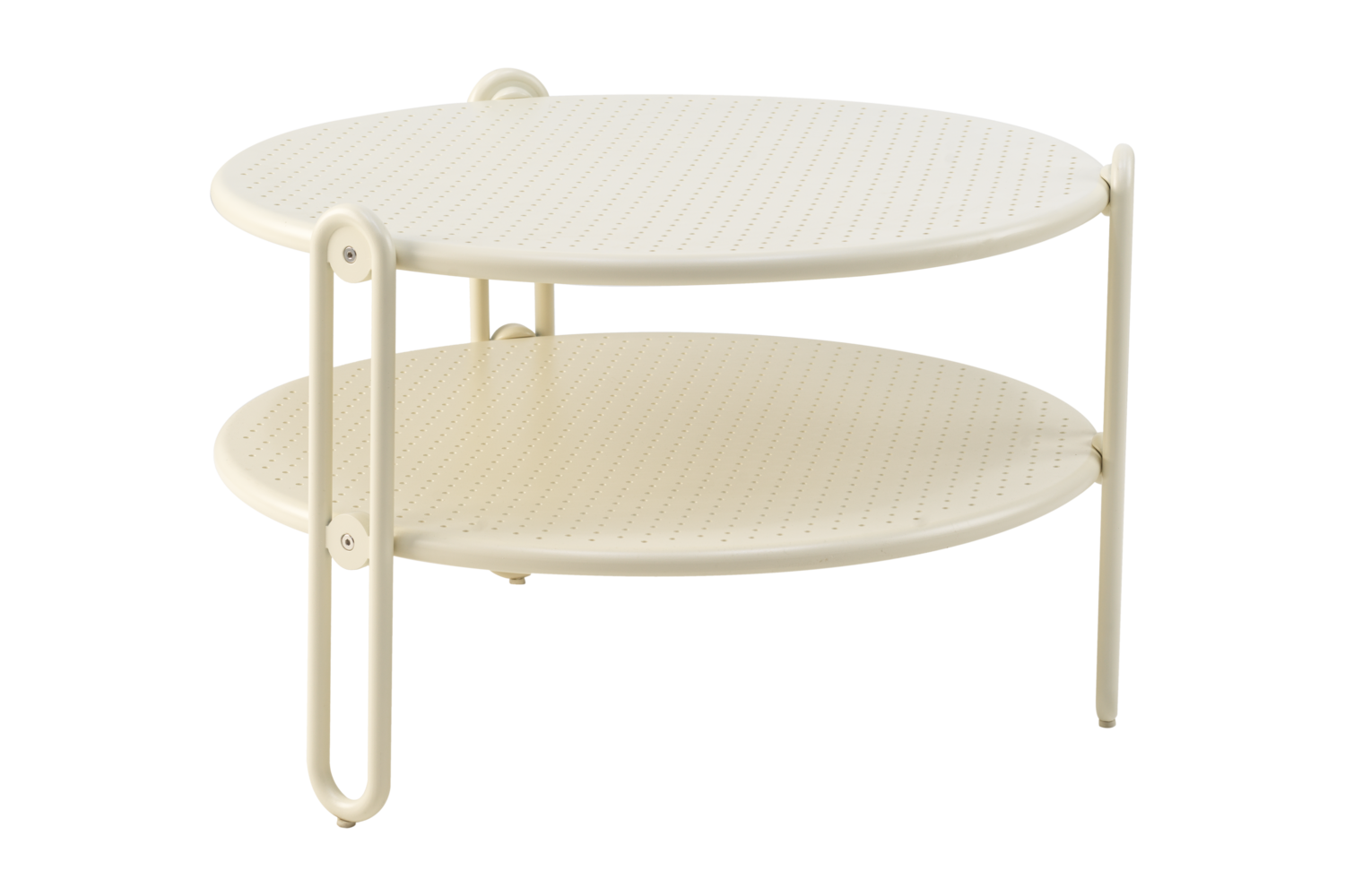 Blixt soffbord Pearl white