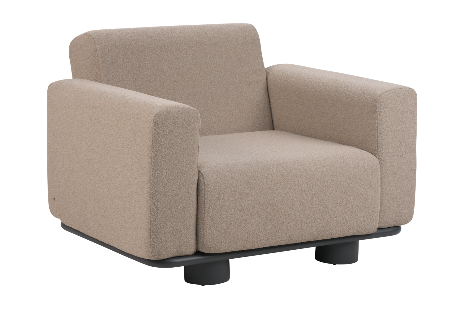 Bolster fåtölj Antracit/Teddy Beige