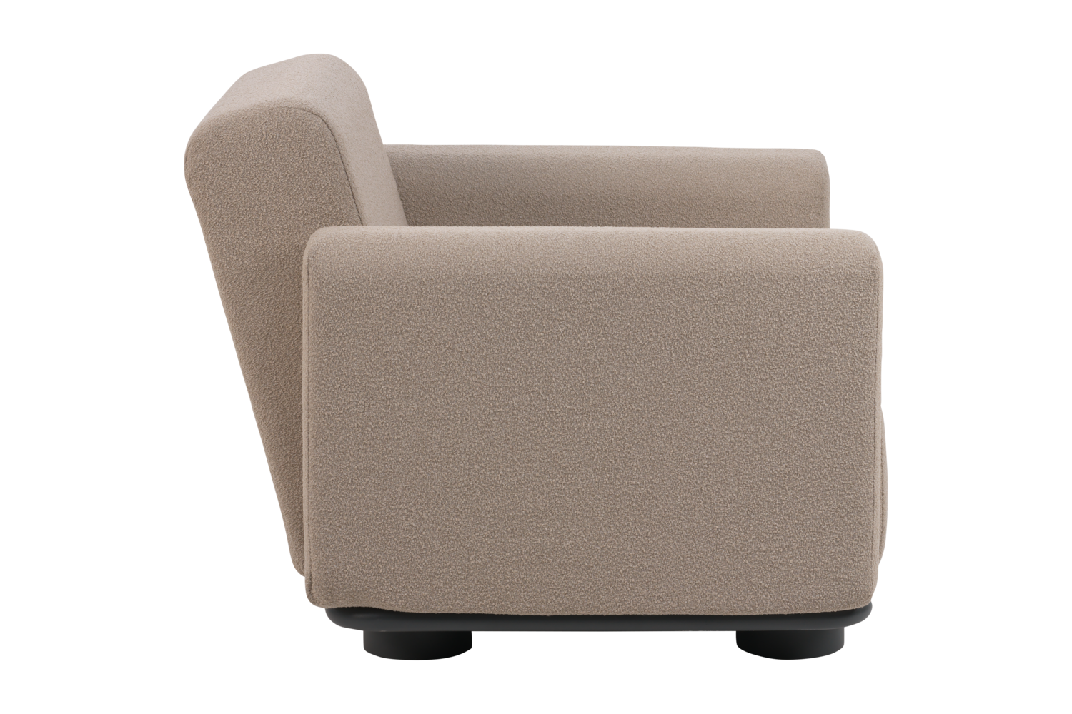 Bolster fåtölj Antracit/Teddy Beige