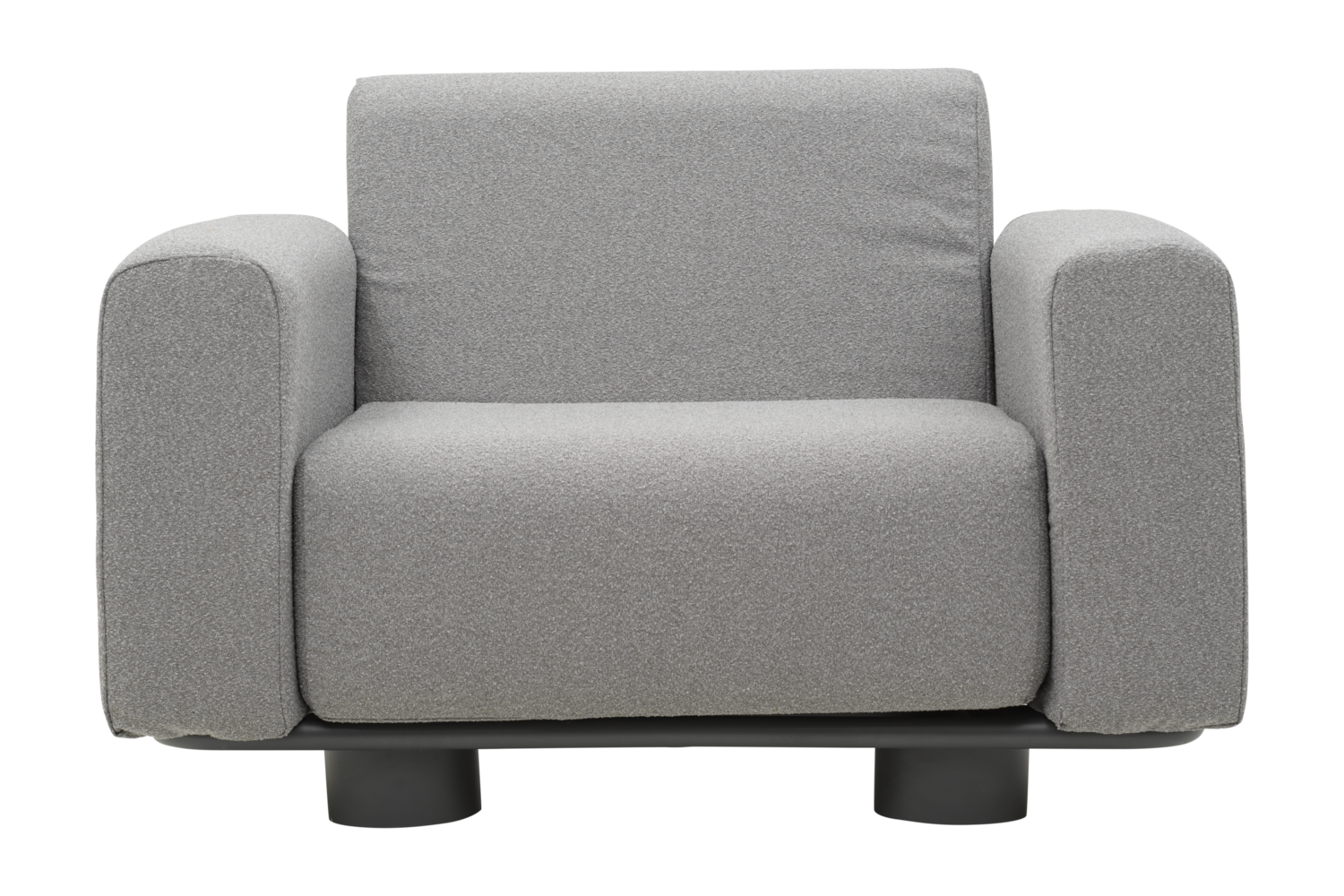 Bolster fåtölj Antracit/Teddy Grey