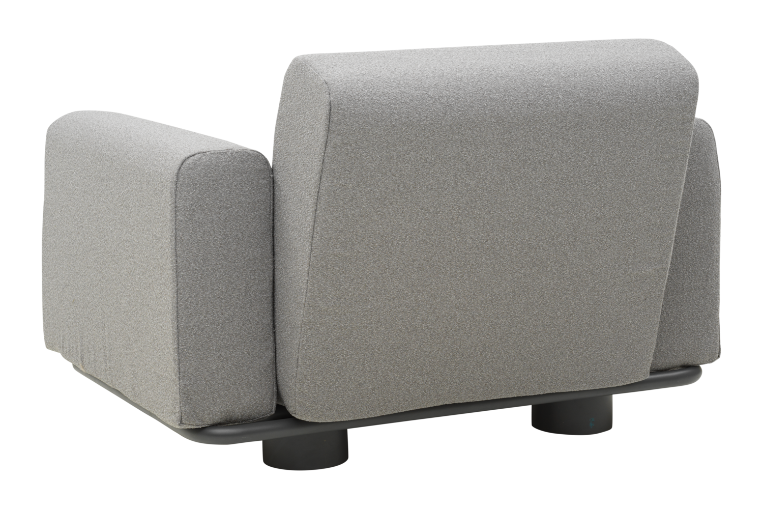 Bolster fåtölj Antracit/Teddy Grey