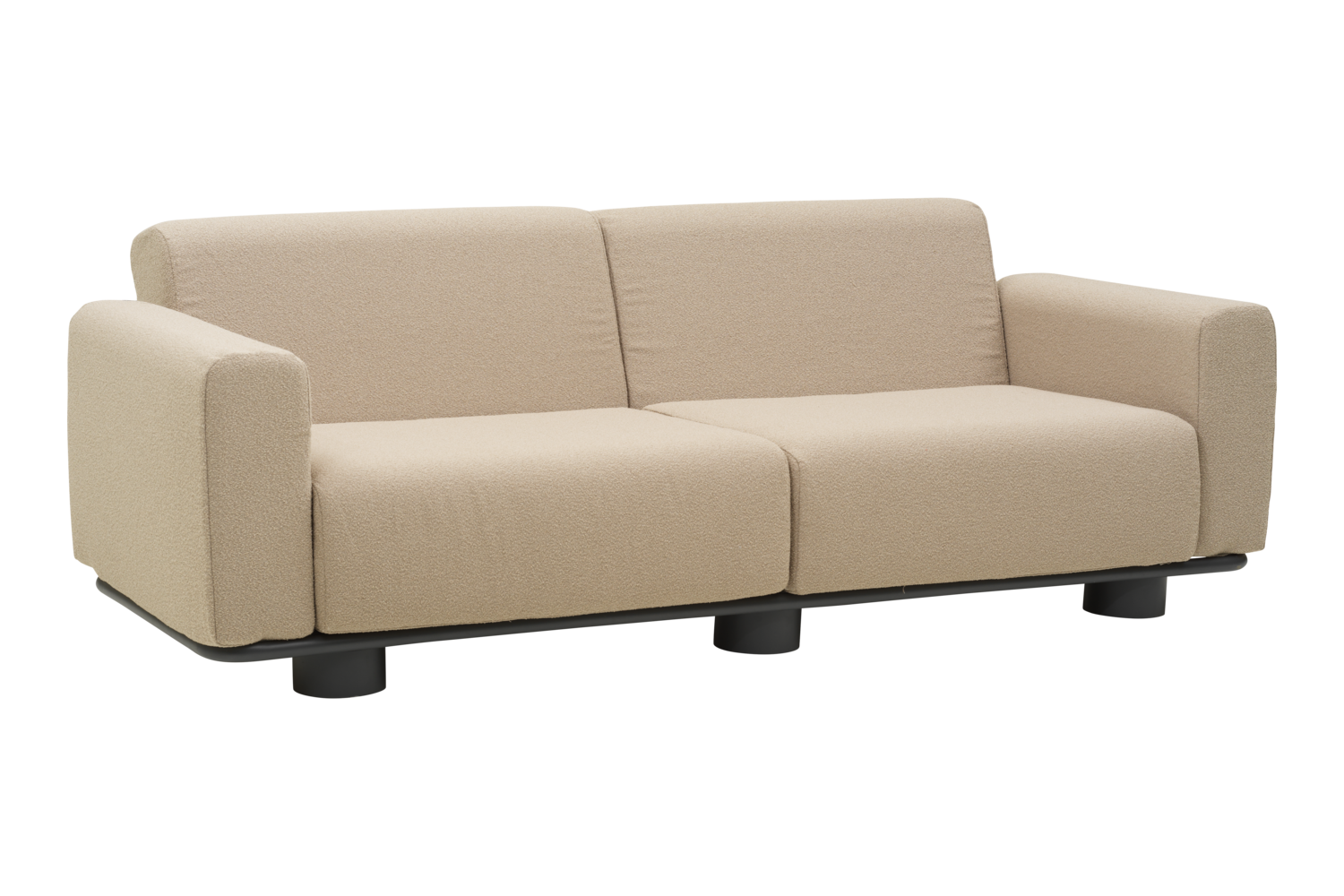 Bolster 2,5-sits soffa Antracit/Teddy Beige