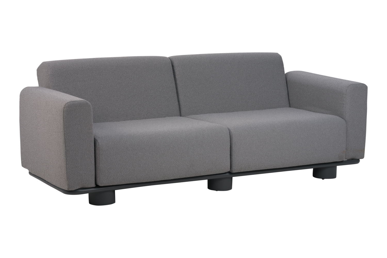 Bolster 2,5-sits soffa Antracit/Teddy Grey
