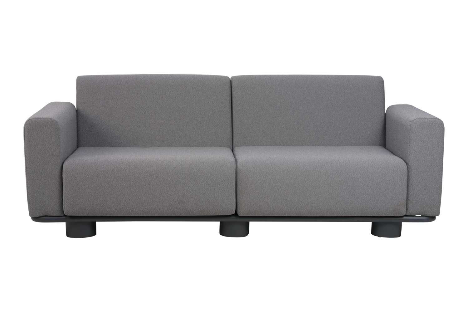 Bolster 2,5-sits soffa Antracit/Teddy Grey