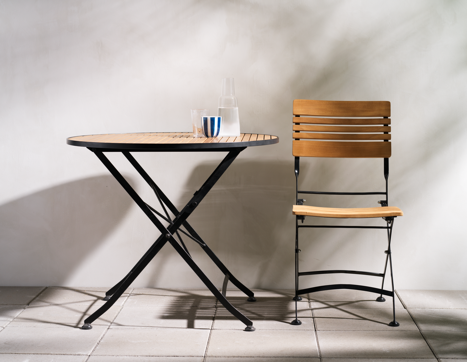 Brewer matbord Svart/teak