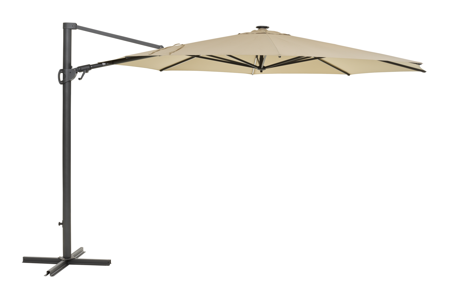 Cilento parasoll Light Grey/Khaki