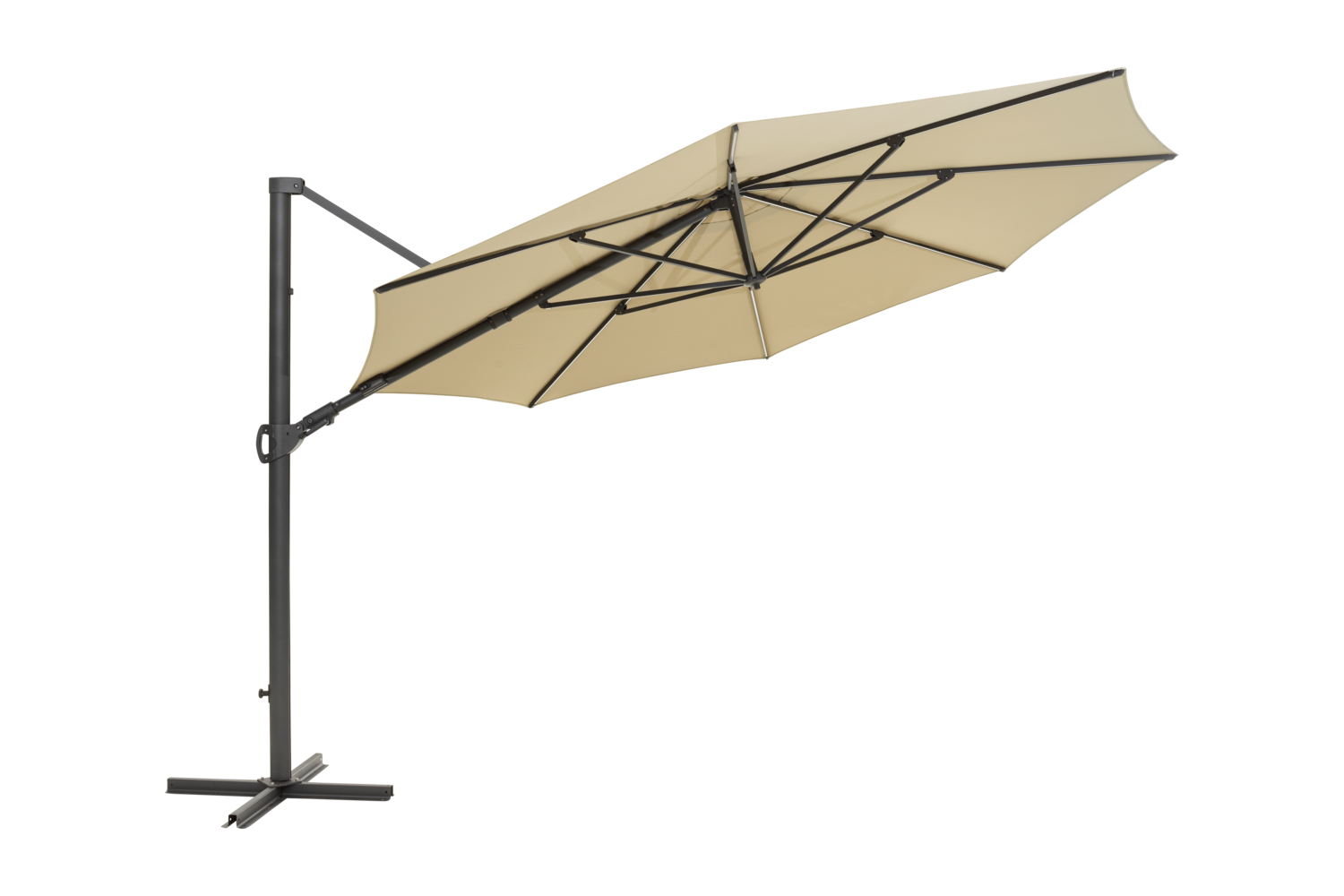 Cilento parasoll Light Grey/Khaki