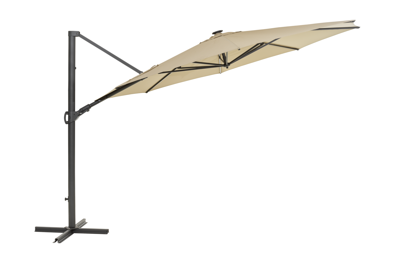Cilento parasoll Light Grey/Khaki