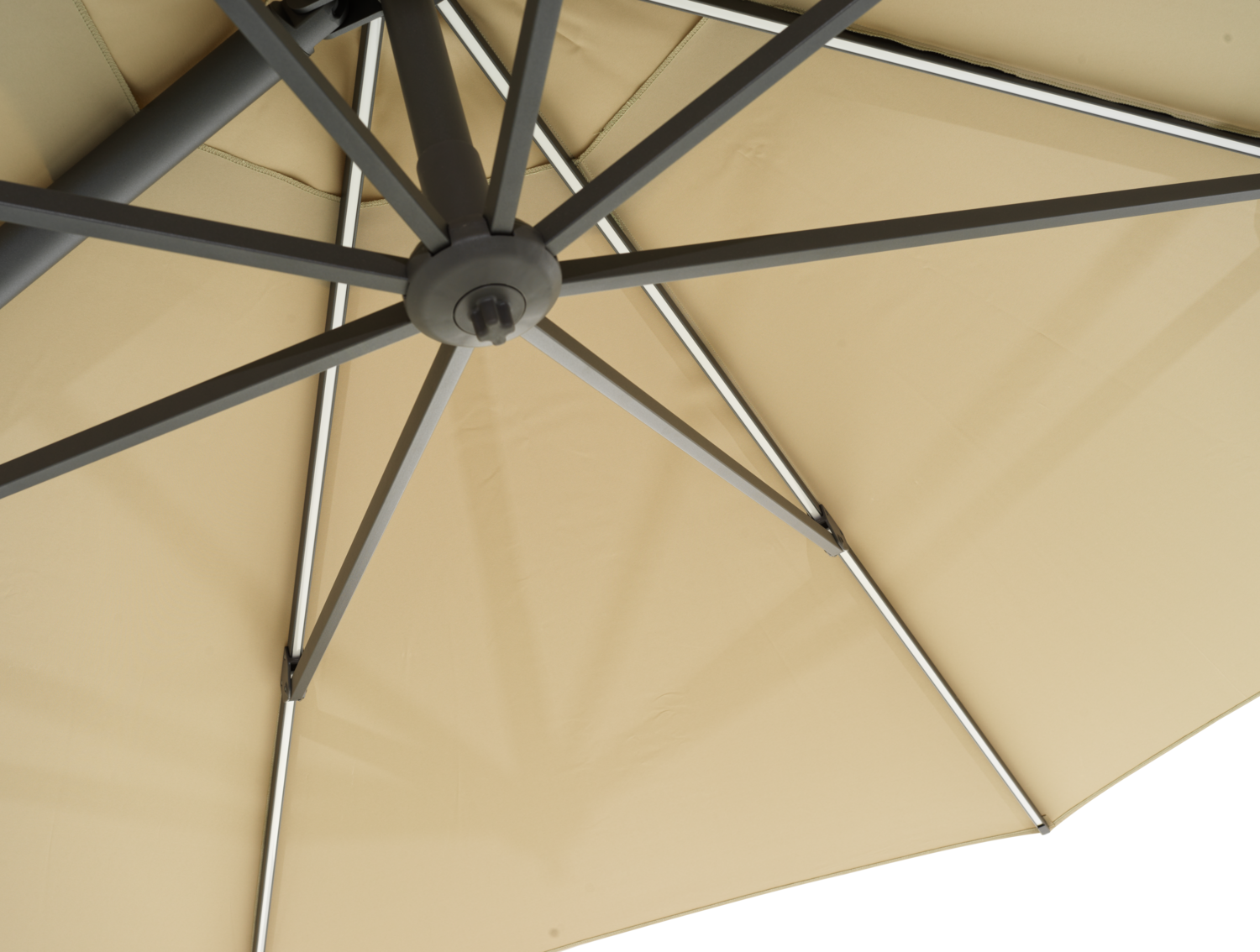 Cilento parasoll Light Grey/Khaki