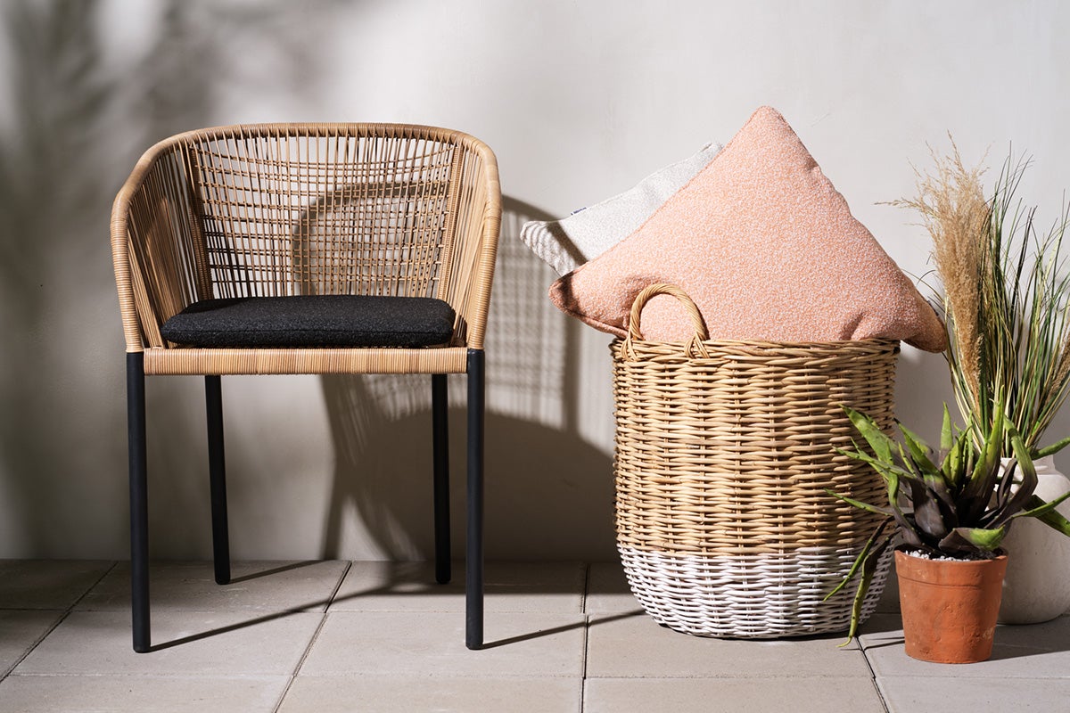 Delta karmstol Svart/Teddy Black
