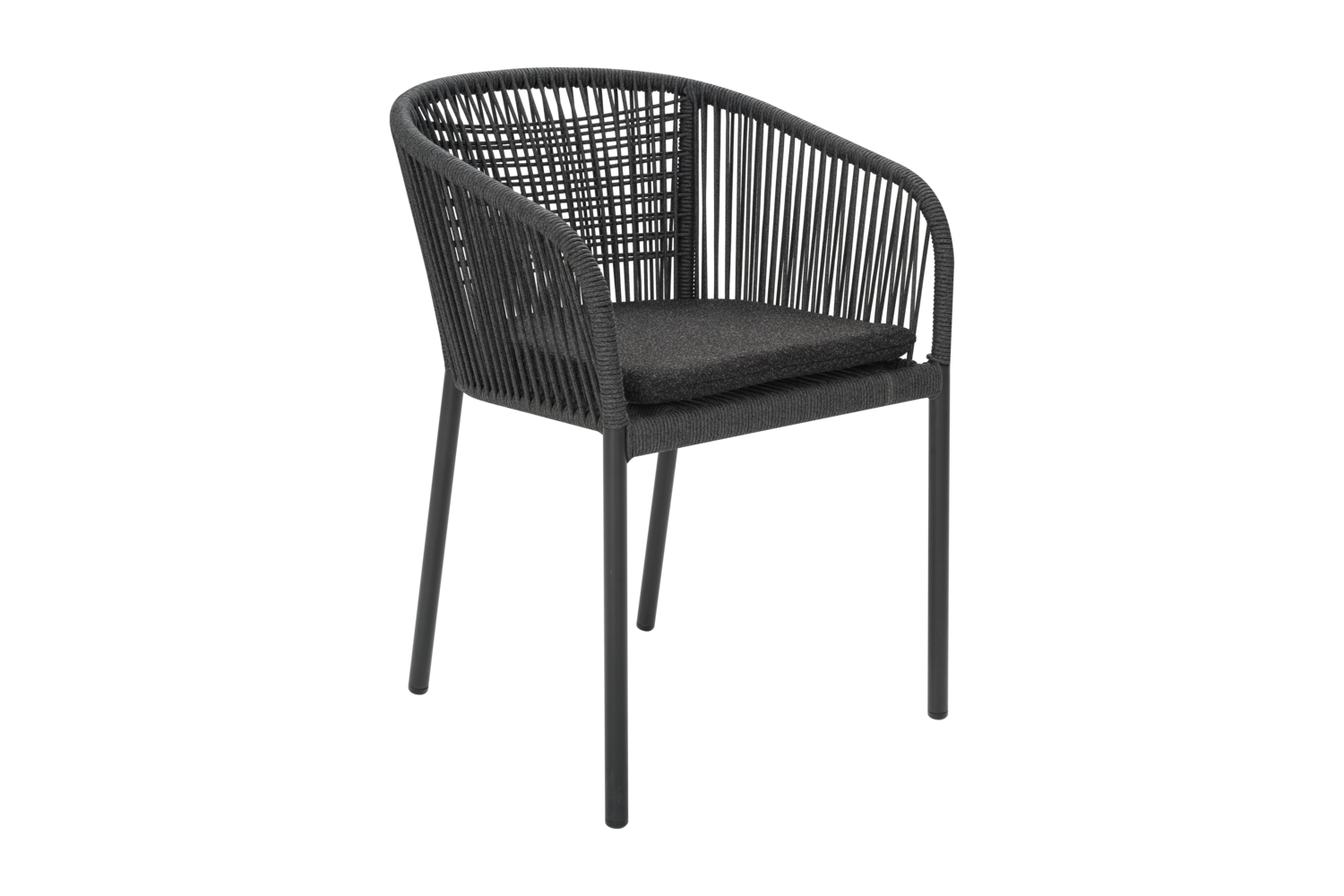 Delta karmstol Svart/Teddy Black