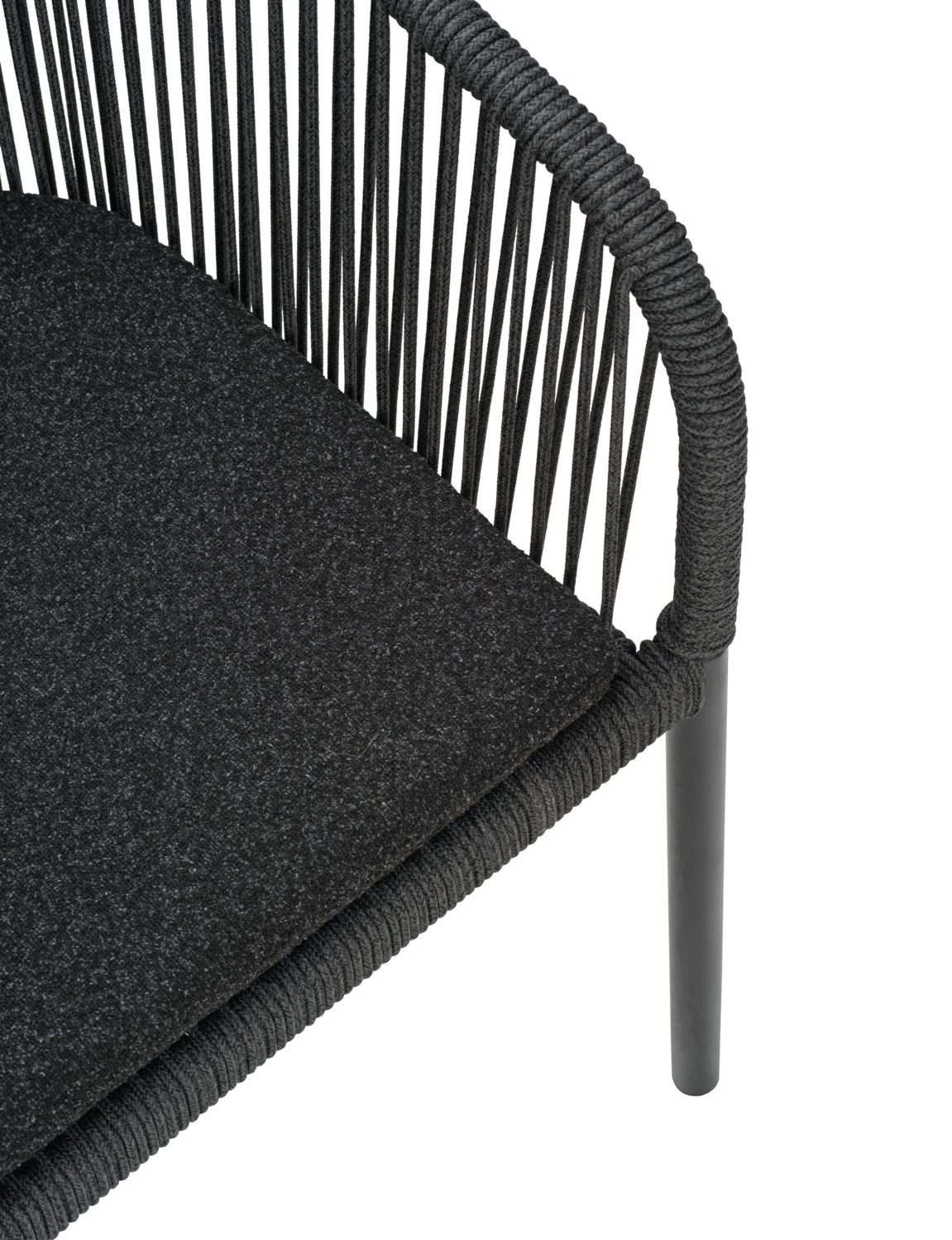 Delta karmstol Svart/Teddy Black