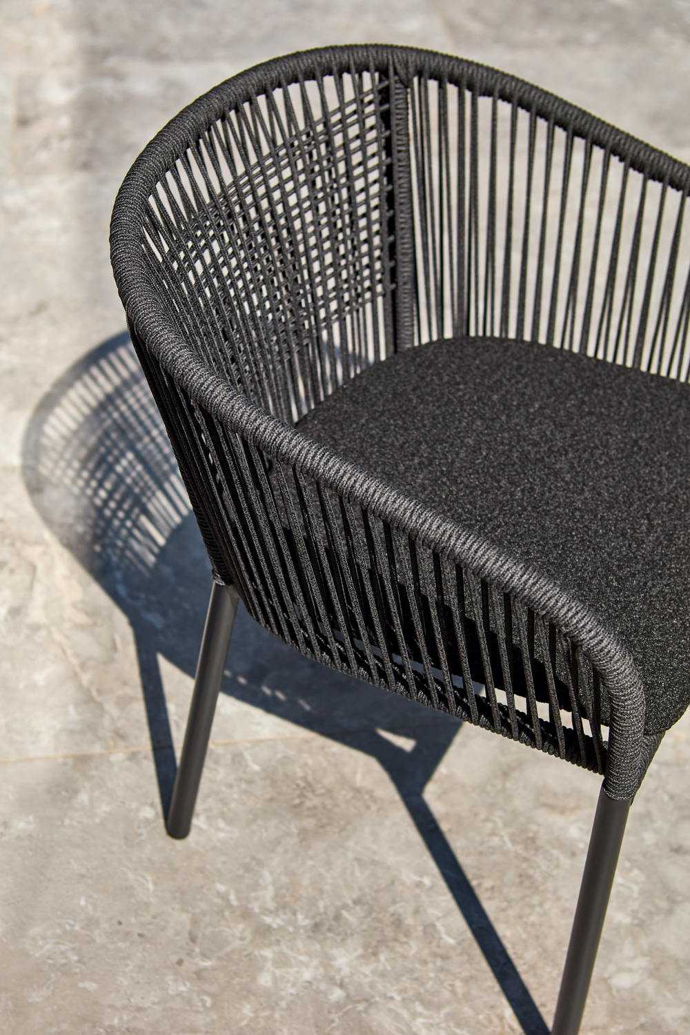 Delta karmstol Svart/Teddy Black