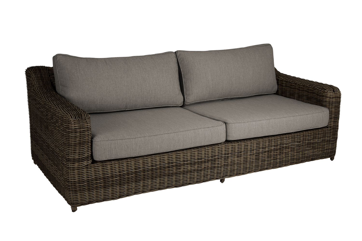 Glendon 3-sitssoffa Dark Brown/Soft Moose