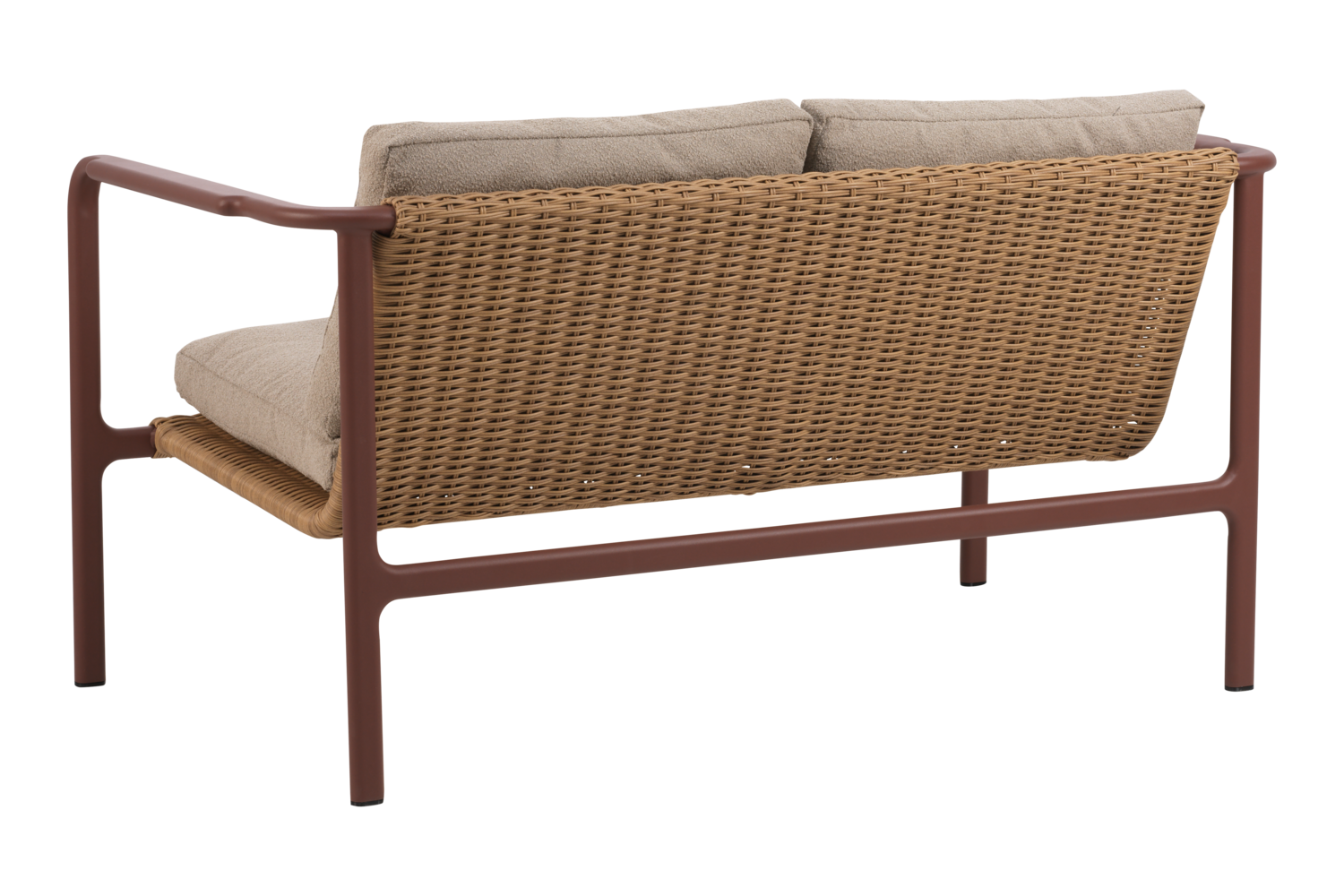 Motty 2-sitssoffa Zin Red/Teddy Beige
